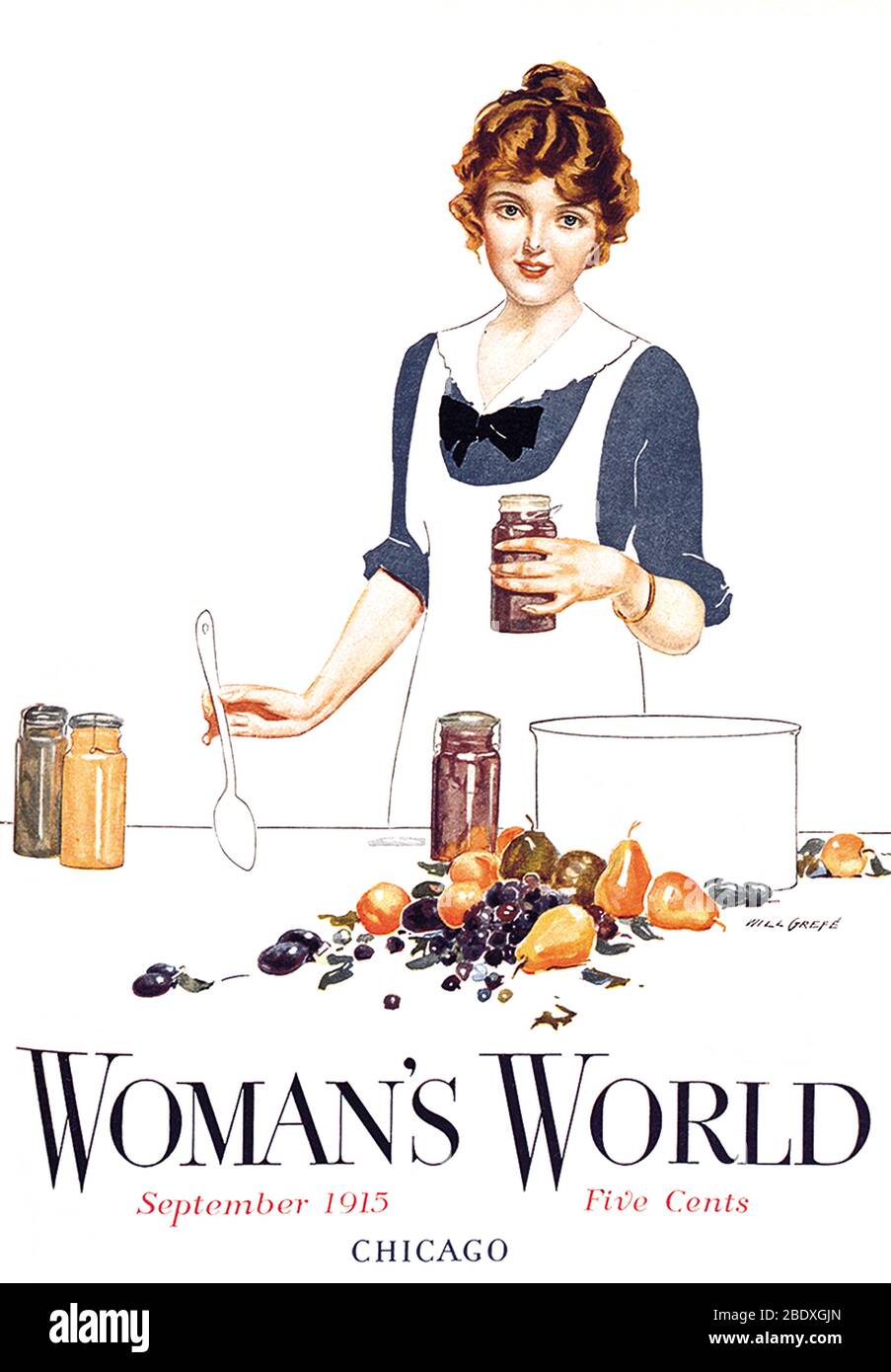 Woman's World, Home Canning, 1915 Stockfoto