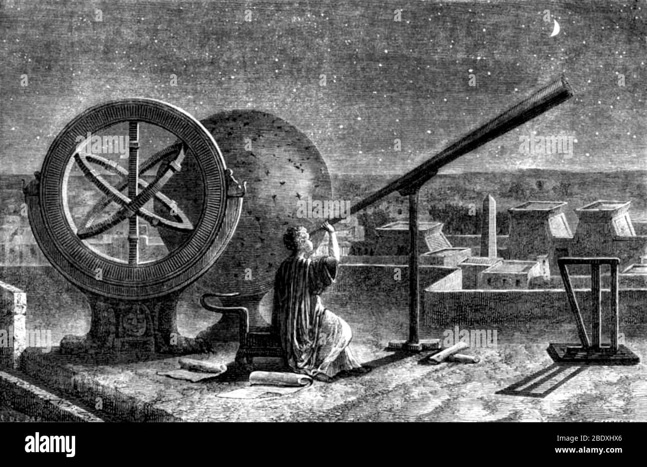 Hipparchos, griechische Astronom und Mathematiker Stockfoto
