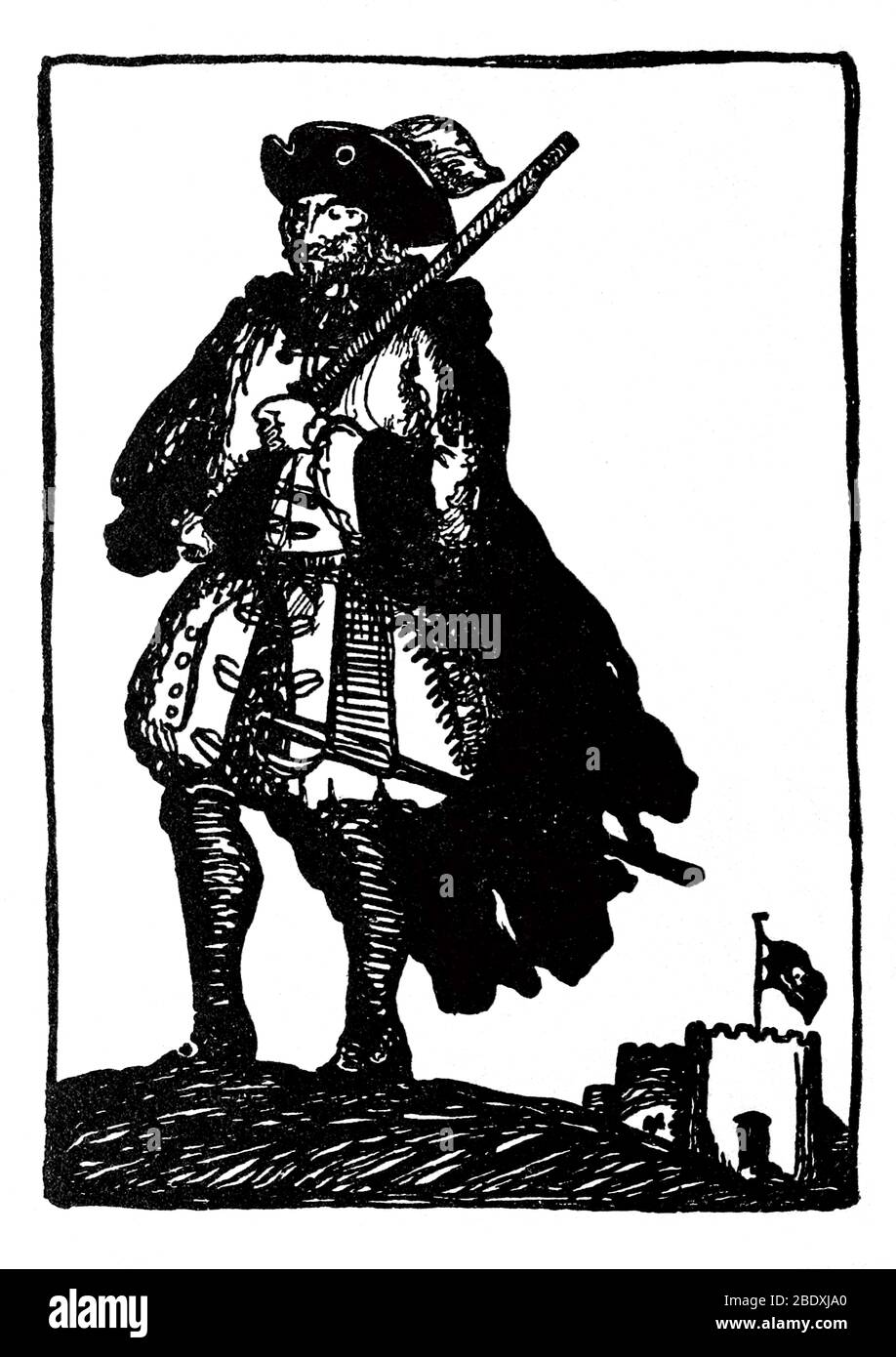 Henry "Lange Ben" alle englischen Piraten Stockfoto