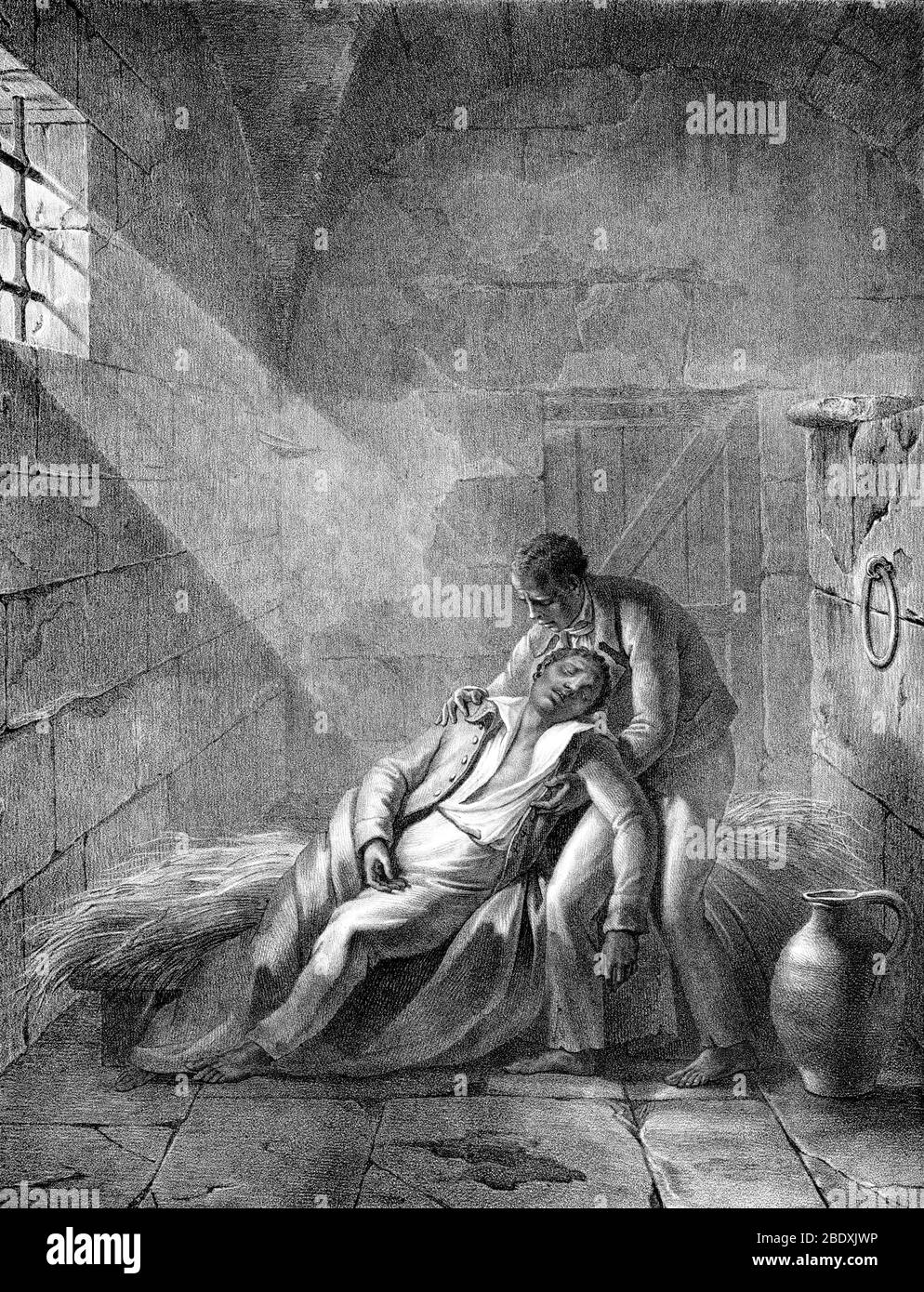 Tod von Toussaint L'Ouverture, 1803 Stockfoto