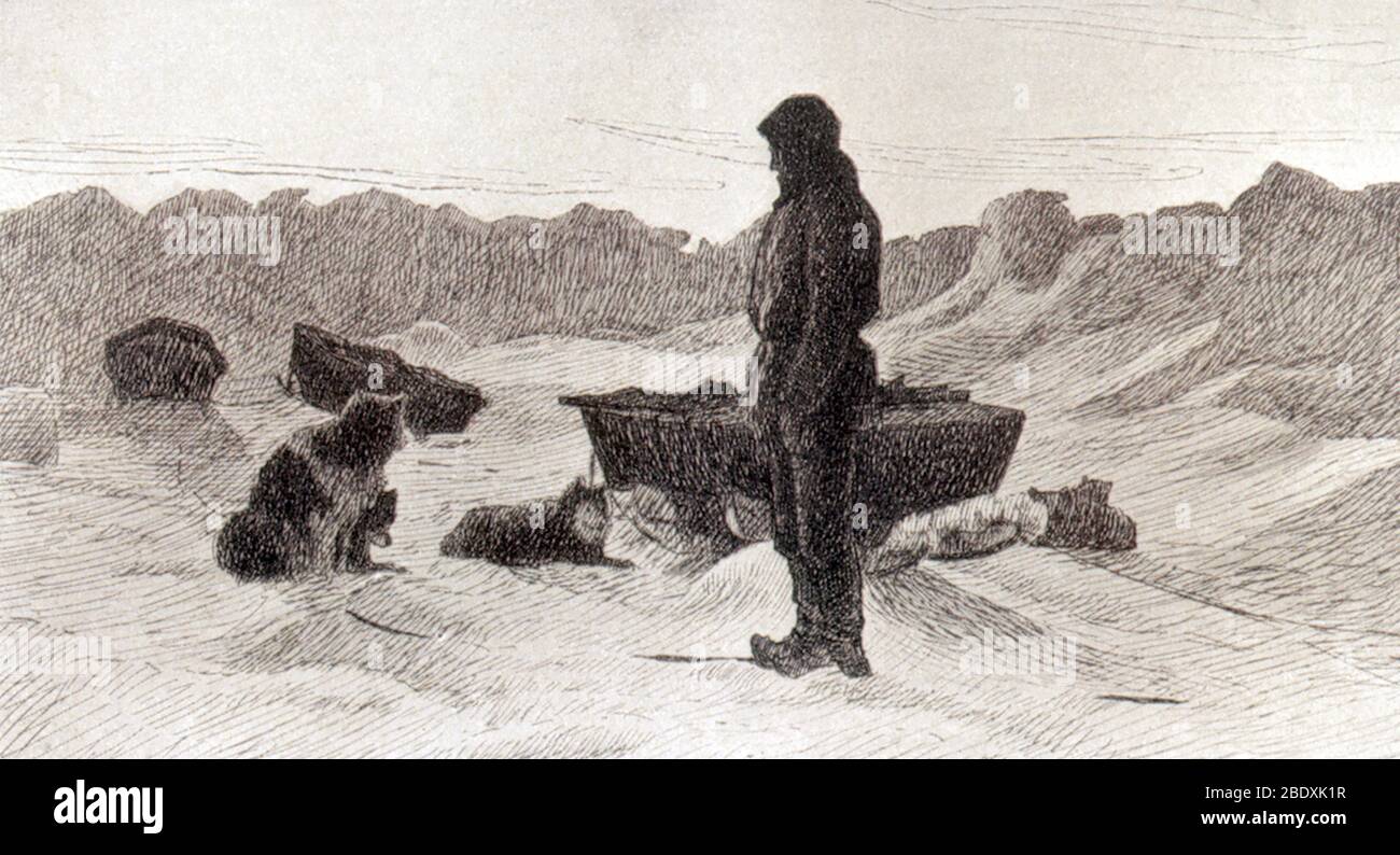 Fridtjof Nansen, Arktis-Expedition, 1893-1896 Stockfoto