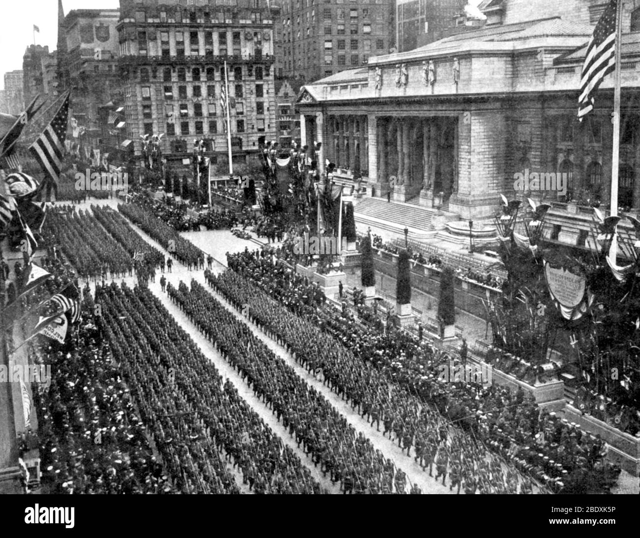 NYC, WWI Victory Parade, 1919 Stockfoto