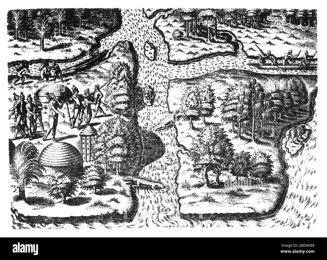 Ribault Expedition, 1562 Stockfoto