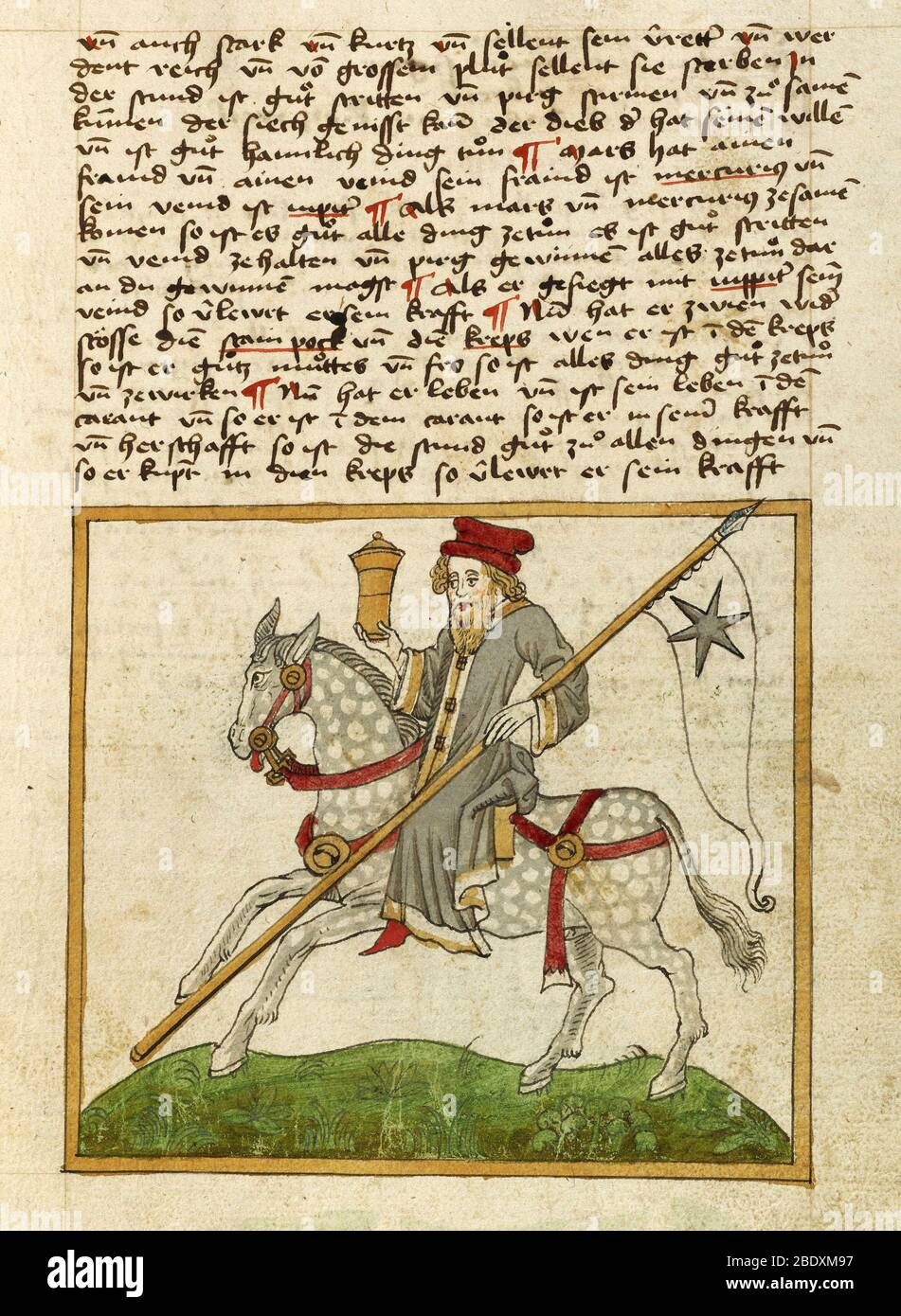 Planet Merkur als Doktor auf dem Pferderuck, 1464 Stockfoto