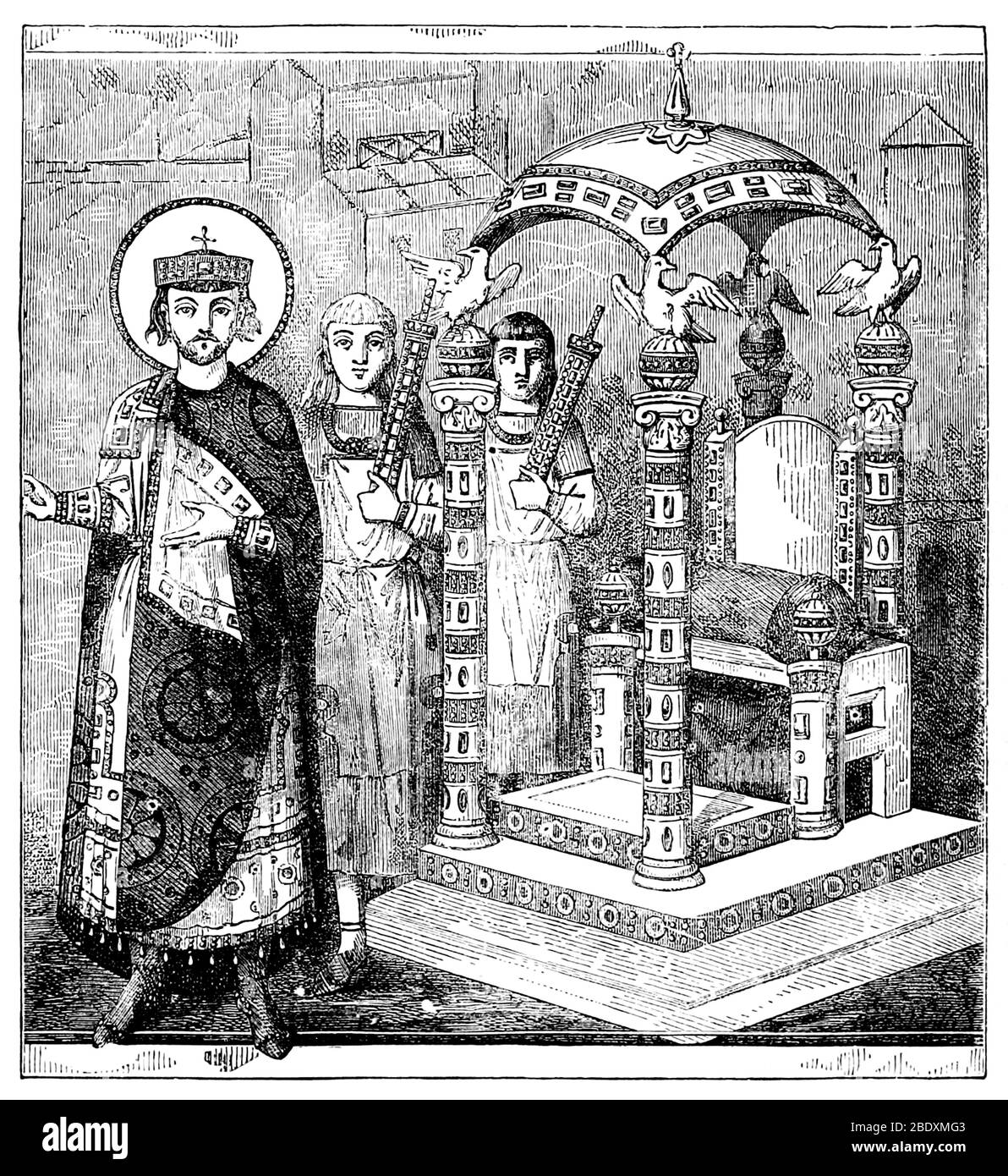 Großer Palast von Konstantinopel, Chrysodriklinos Stockfoto