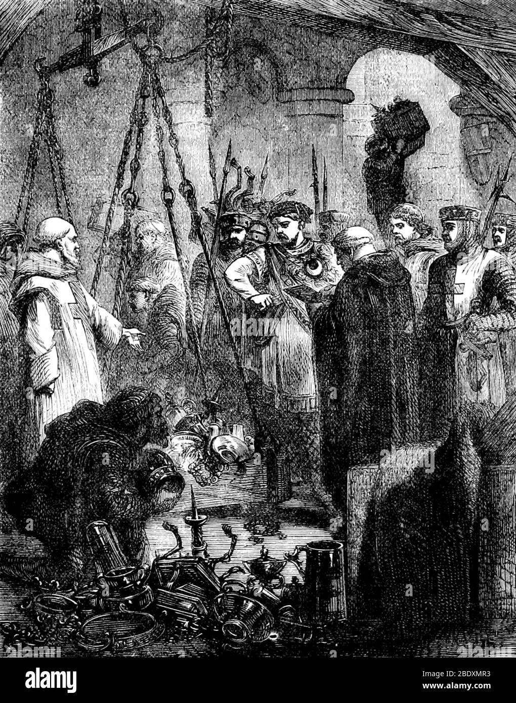 Richard Löwenherz, Besetzung Siziliens, 1190 Stockfoto