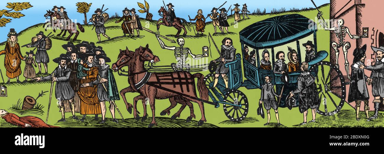 Große Pest von London 1665 Stockfoto