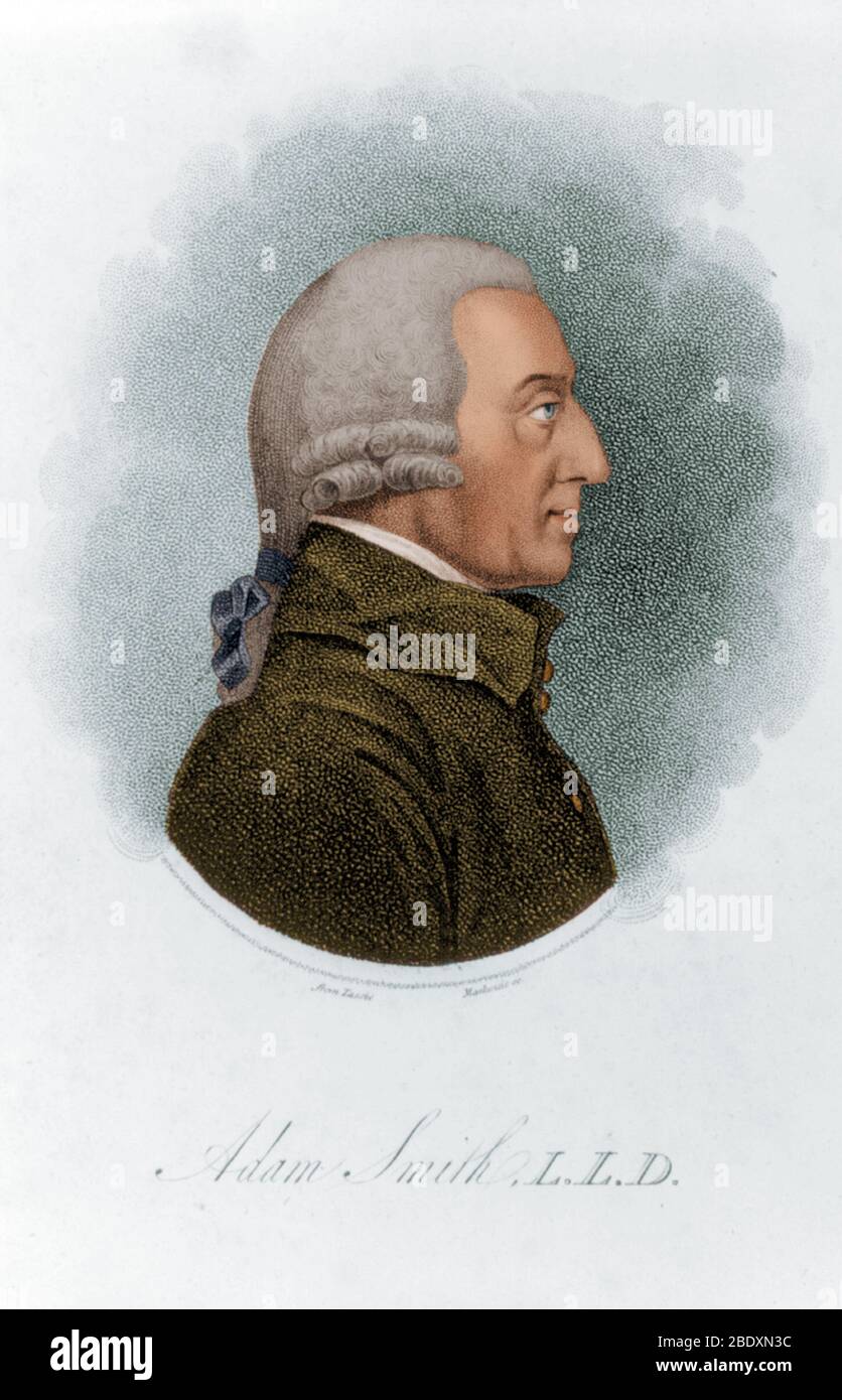Adam Smith, schottischer Philosoph und Ökonom Stockfoto