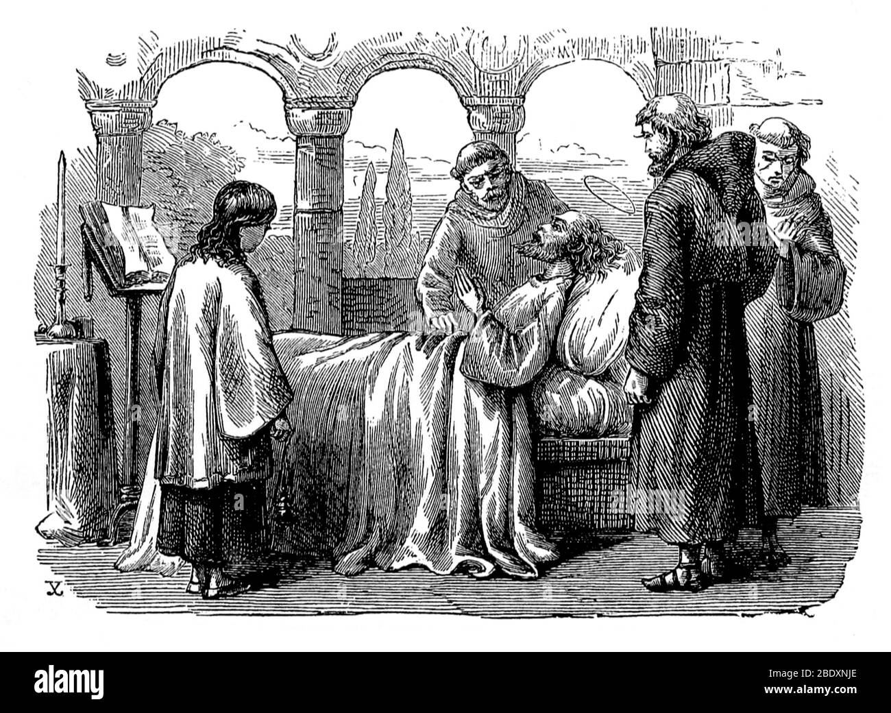 Tod von Saint Laurence O'Toole, 1180 Stockfoto
