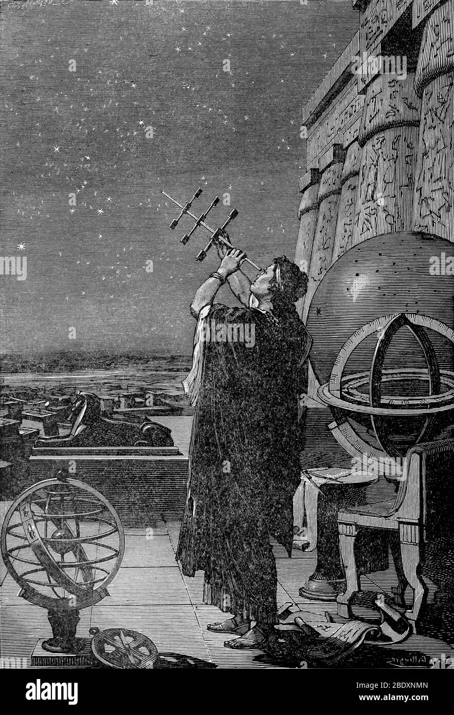 Hipparchos, griechische Astronom und Mathematiker Stockfoto