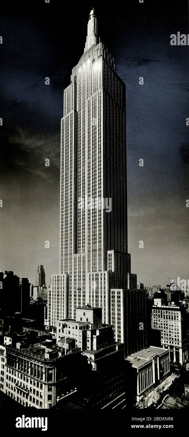 NYC, Empire State Building, 1939 Stockfoto