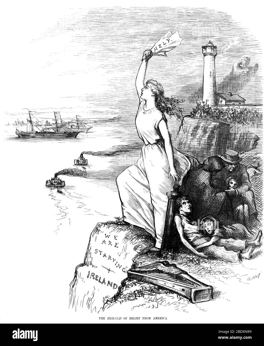 Gorta Beag, Irische Hungersnot, 1879 Stockfoto