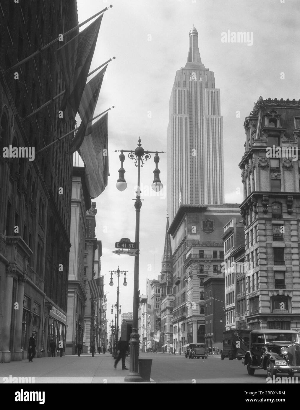 NYC, Empire State Building, 1933 Stockfoto