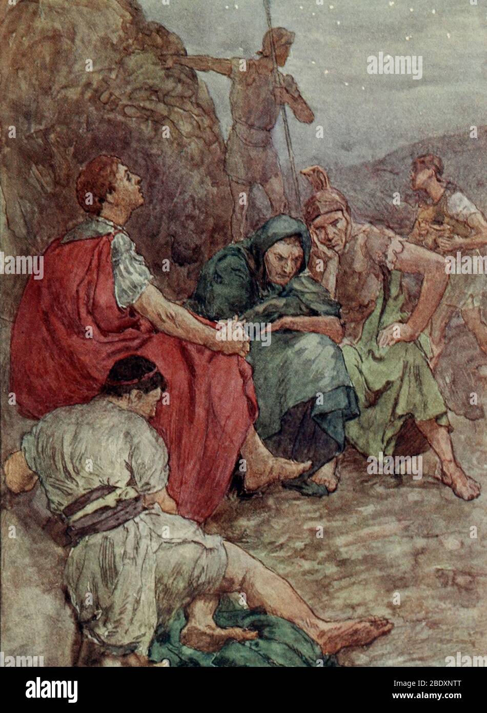 Schlacht von Philippi, Brutus und seine Gefährten, 42 v. Chr. Stockfoto