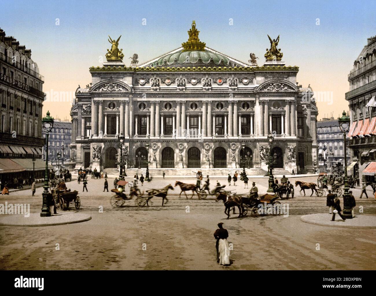 Pariser Opernhaus, Palais Garnier, 1890er Jahre Stockfoto
