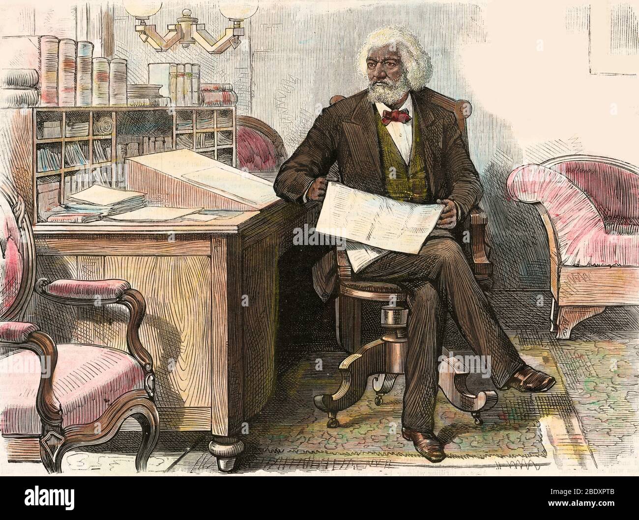 Frederick Douglass, US-amerikanischer Abolitionist Stockfoto