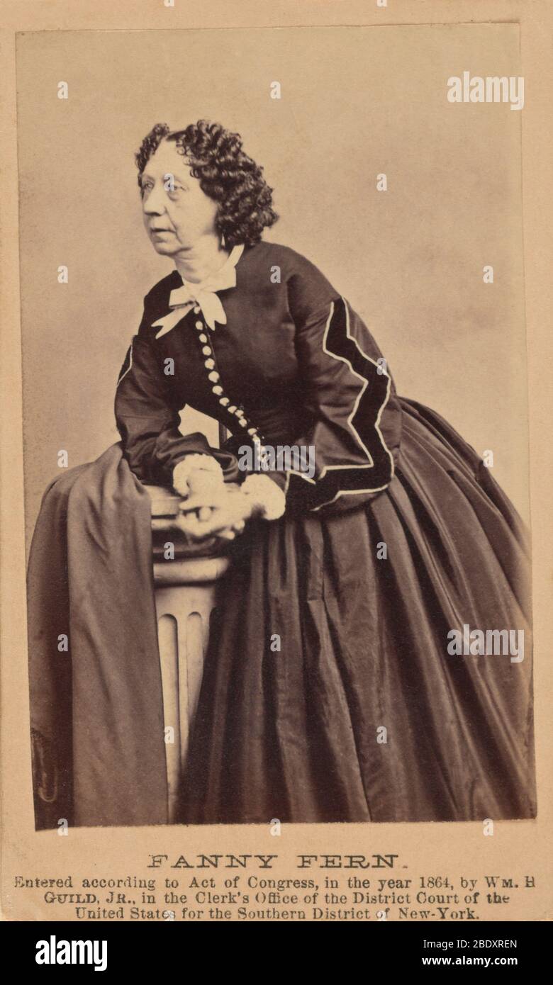 Fanny Fern, Amerikanische Autorin Stockfoto