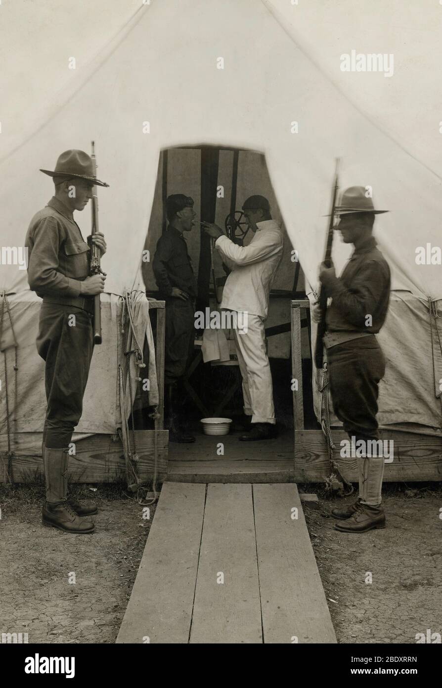 WWI, Spanische Grippe-Pandemie, 1918 Stockfoto