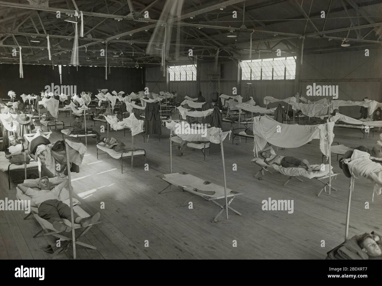 WWI, Spanische Grippe-Pandemie, 1918 Stockfoto