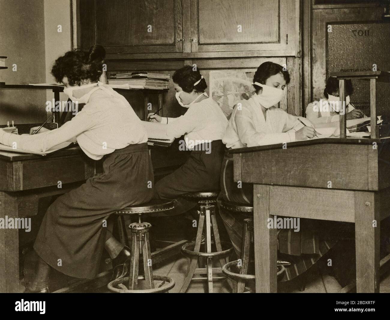 Spanische Grippe-Pandemie, 1918 Stockfoto