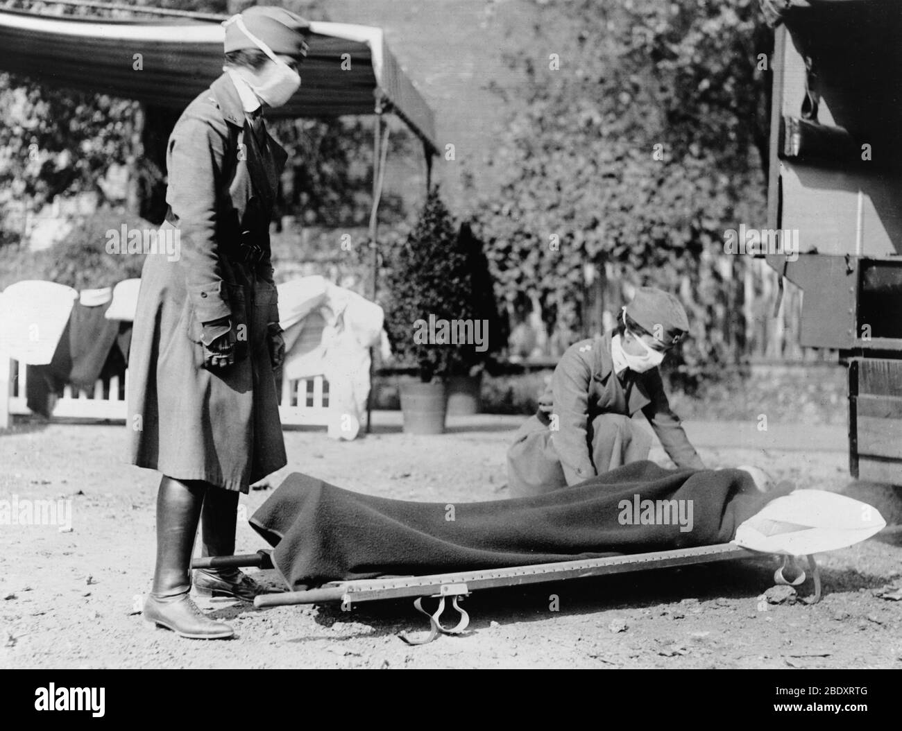 Spanische Grippe-Pandemie, 1918 Stockfoto