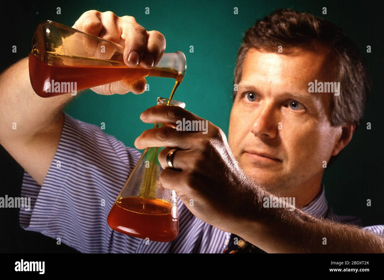 Mais Fiber Oil Research Stockfoto