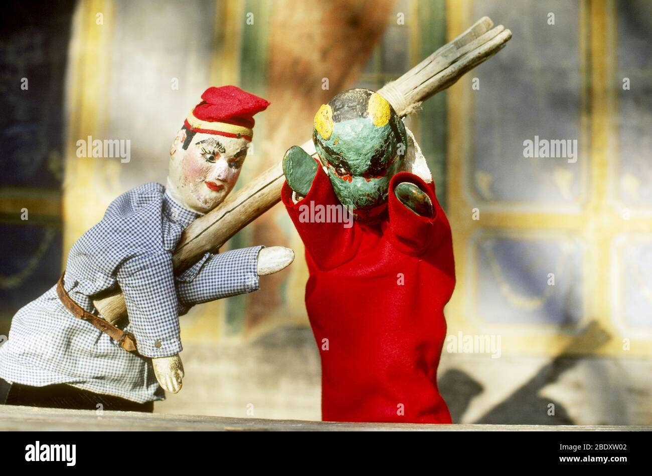 Puppentheater Stockfoto