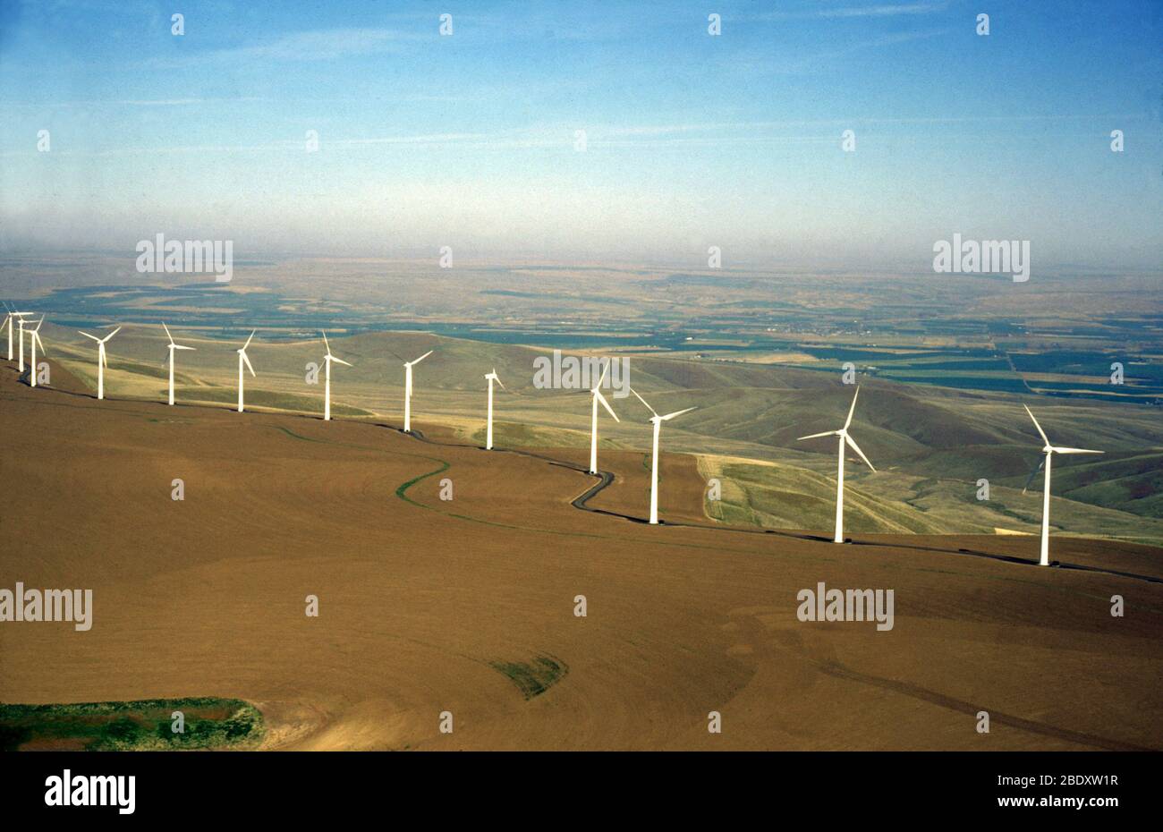 Windgeneratoren Stockfoto