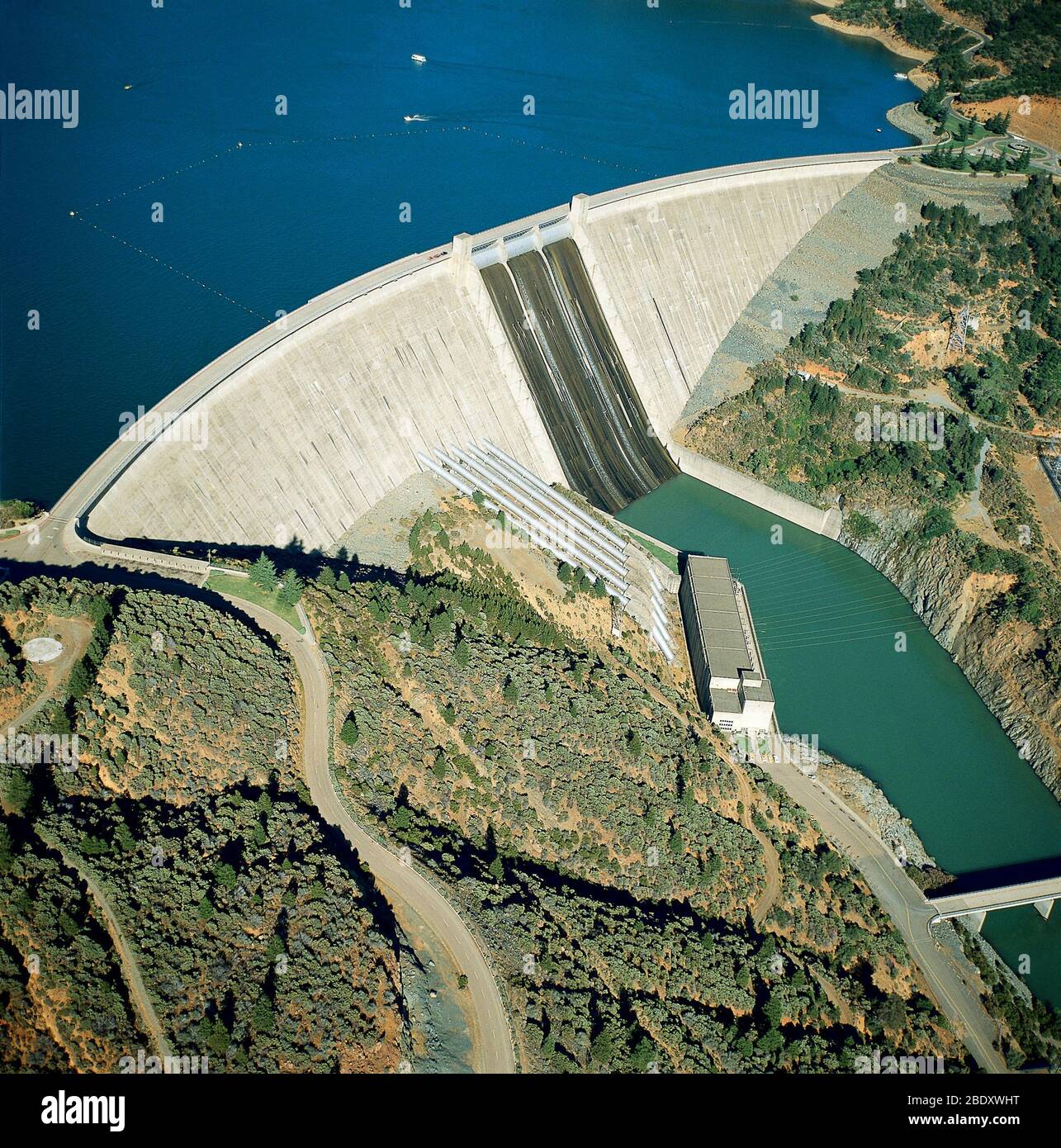 Shasta-Staudamm Stockfoto