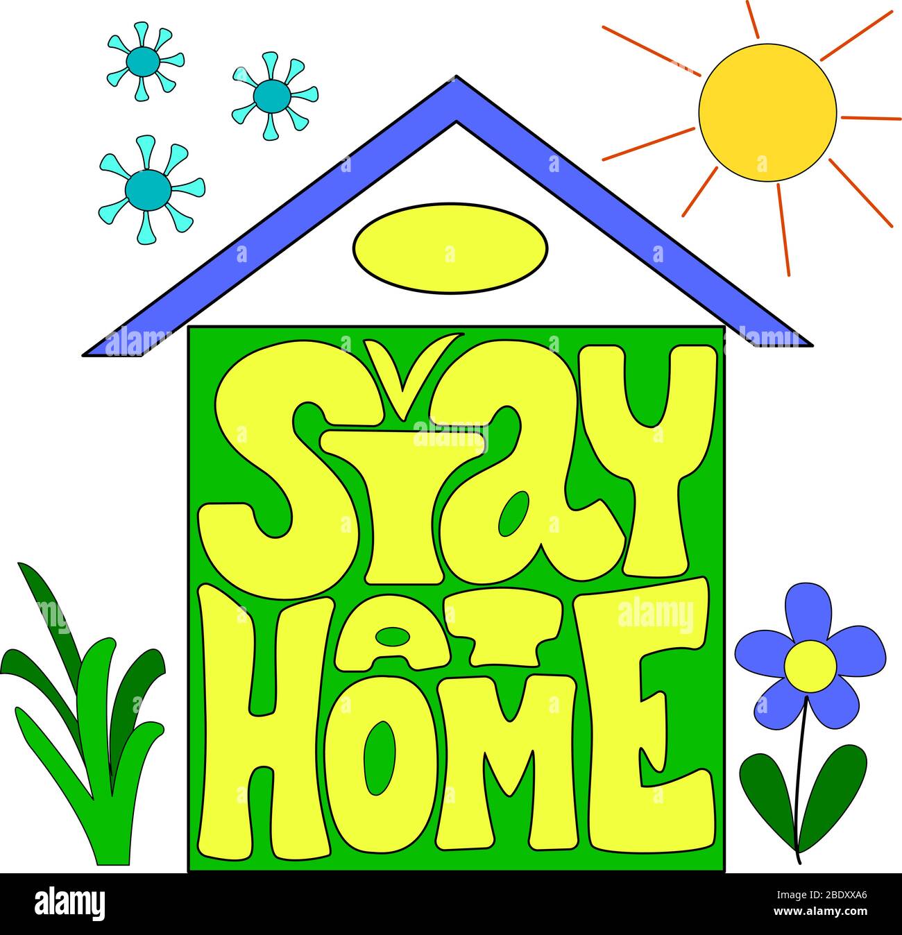 Motivationsposter mit Kritzelei zu Hause bleiben, Vektor-Illustration im Cartoon-Stil auf weißem Hintergrund. Für die Gestaltung von Postkarten, Plakaten Stock Vektor Motivationsposter mit Kritzelei zu Hause bleiben, Vektor-Illustration im Cartoon-Stil auf weißem Hintergrund. Für die Gestaltung von Postkarten, Plakaten Stock Vektor