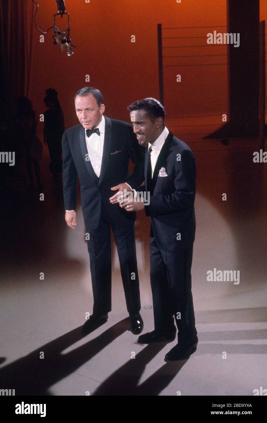 Frank Sinatra und Sammy Davis, Jr. Stockfoto