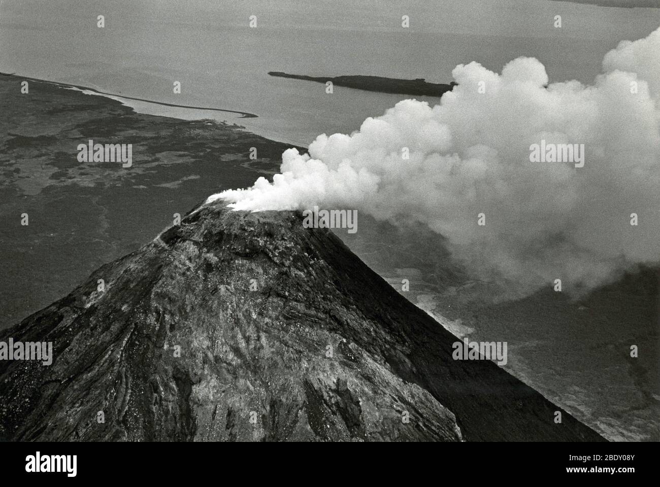 Mount Mayon Vulkan Stockfoto