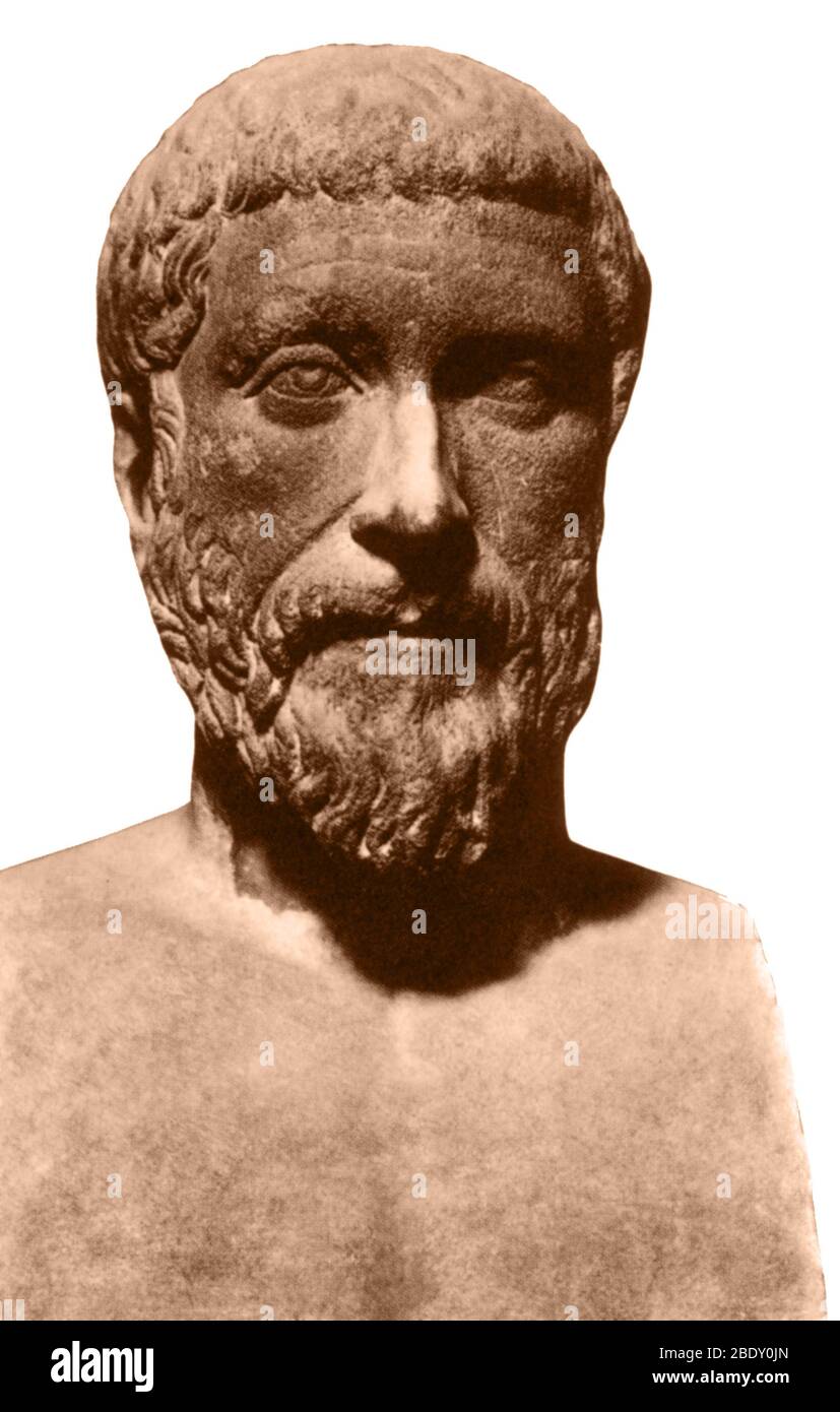 Pythagoras, griechischer Mathematiker und Philosoph Stockfoto
