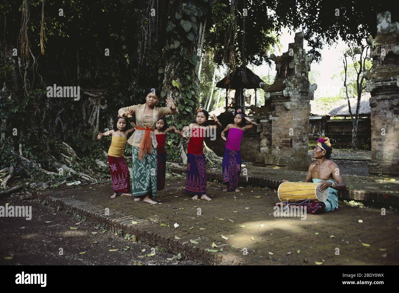 Tanzkurs in Bali Stockfoto