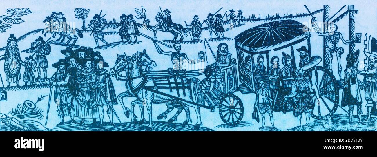 Große Pest von London 1665 Stockfoto