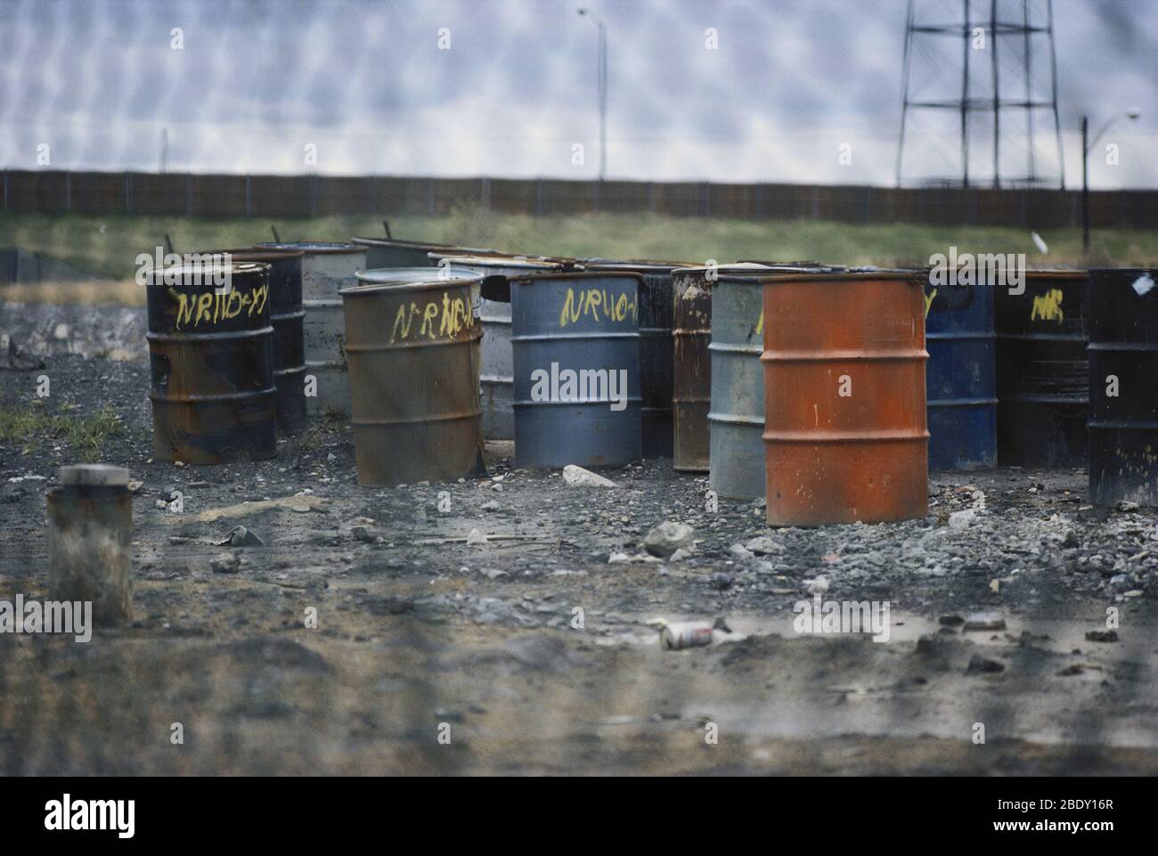 Gefährlicher Abfall Stockfoto