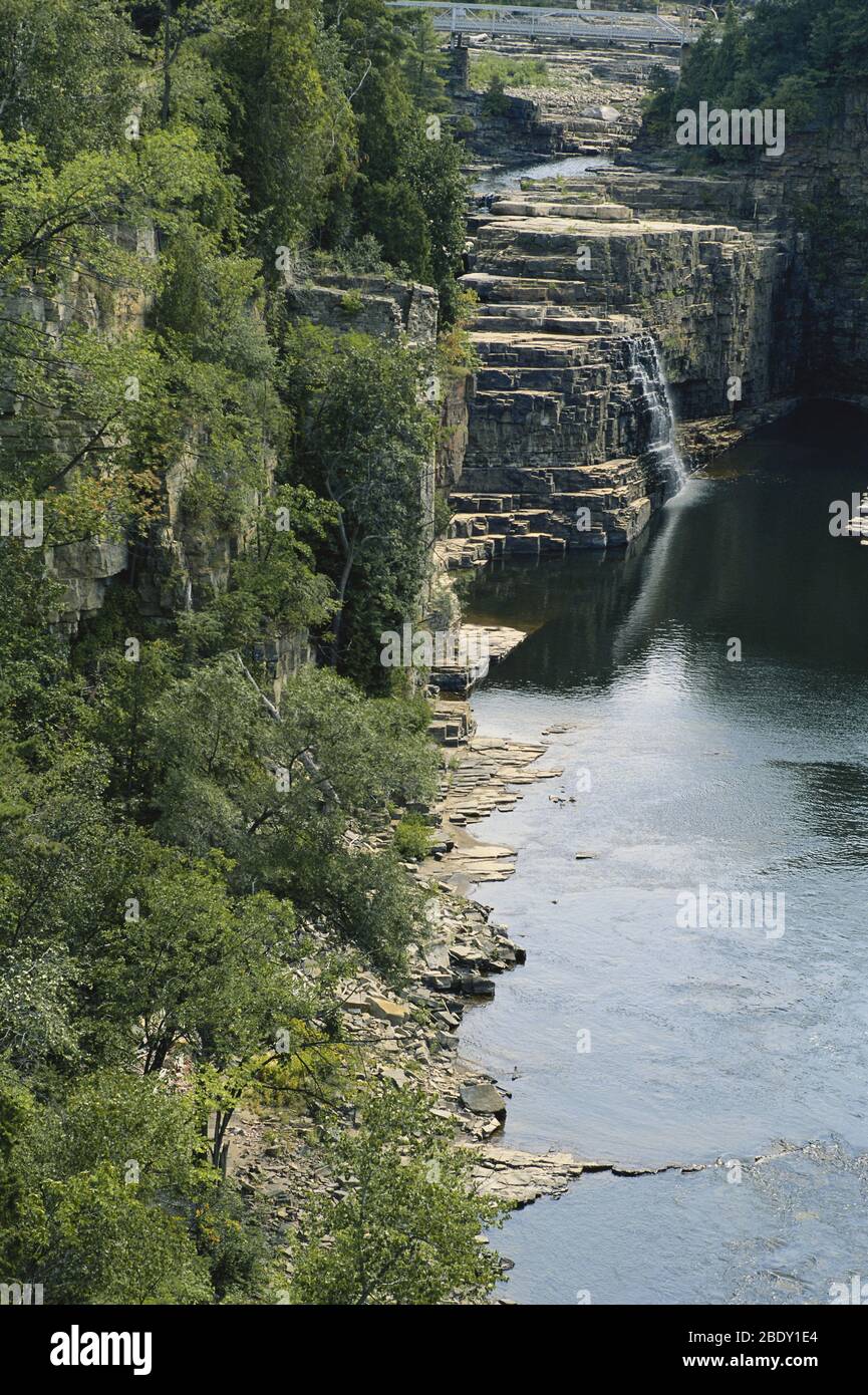 Ausable Chasm in den Adirondacks, New York. Stockfoto