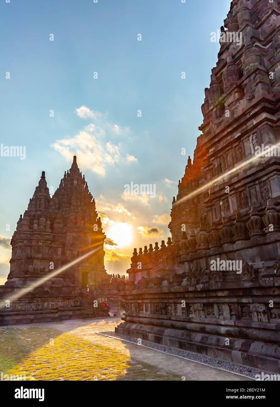 Prambanan Tempel in Yogyakarta, Indonesien. Stockfoto