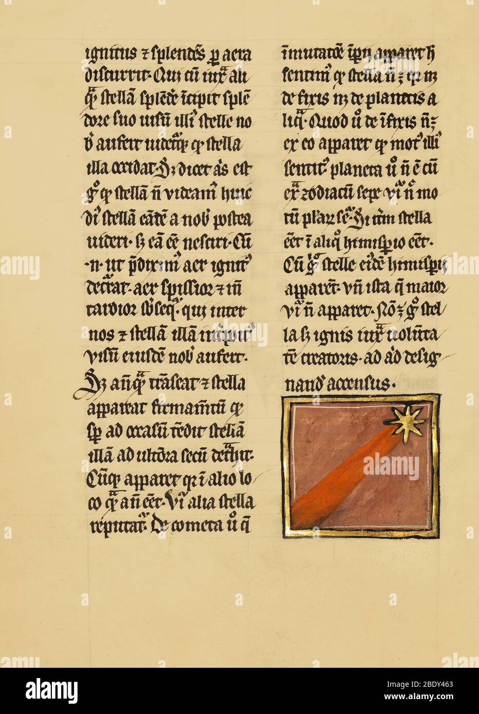 Kometendarstellung, ca. 1280 Stockfoto