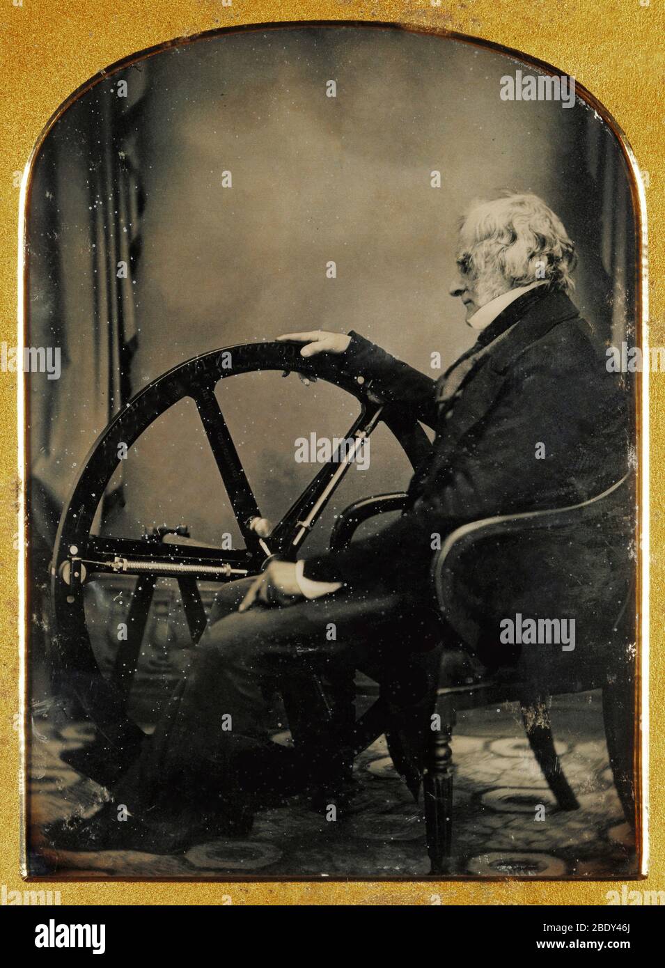 William Constable mit Regulator, 1854 Stockfoto