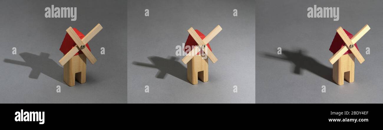 Verhalten eines Schattens Stockfoto