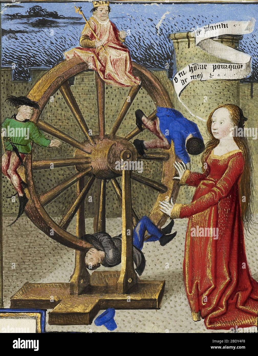 Fortune dreht das Rad Stockfoto