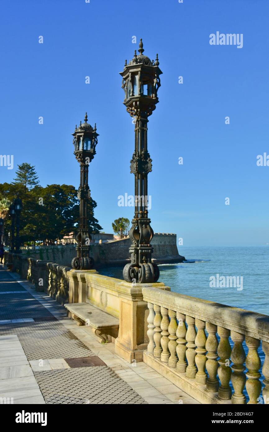 Panoramabild von Cadiz, Stadt von Spanien Stockfoto