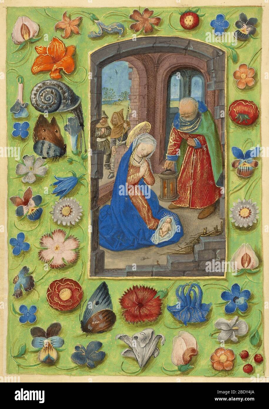 Die Geburt Christi, ca. 1480 Stockfoto