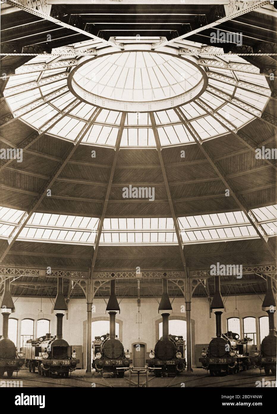 Lok Roundhouse Stockfoto