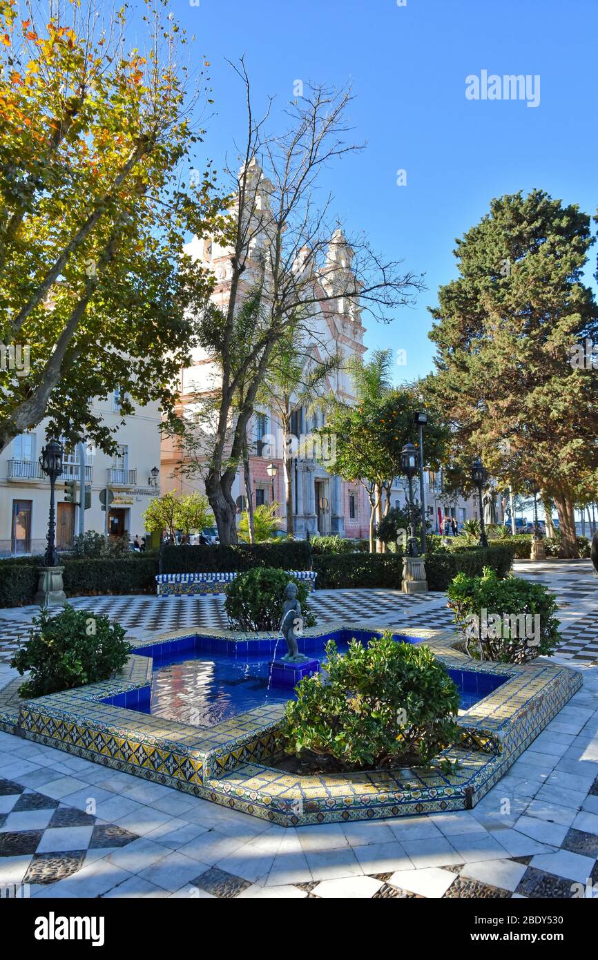 Panoramabild von Cadiz, Stadt von Spanien Stockfoto