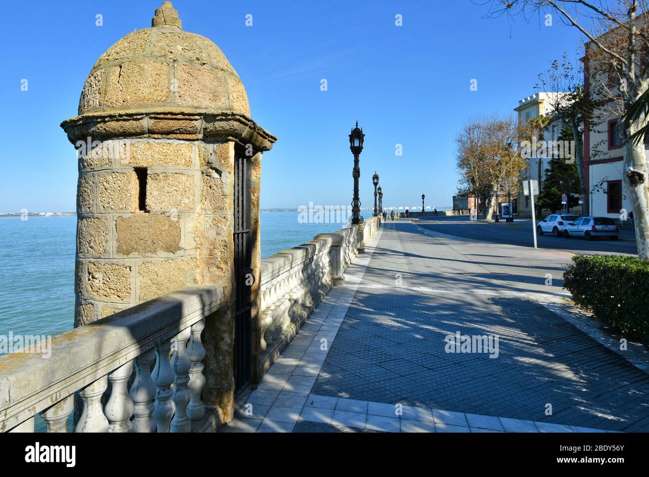 Panoramabild von Cadiz, Stadt von Spanien Stockfoto