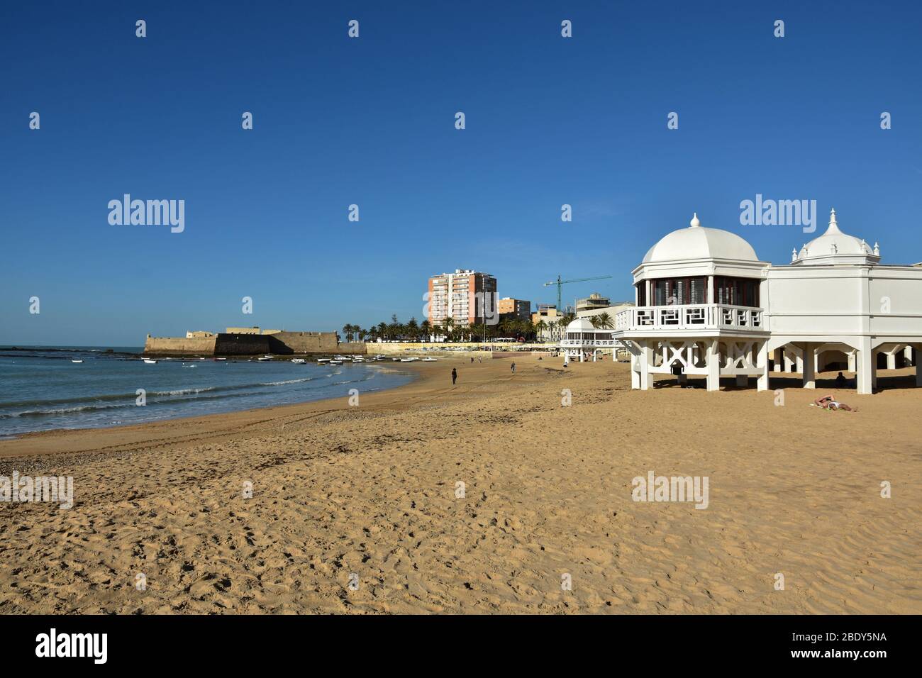 Panoramabild von Cadiz, Stadt von Spanien Stockfoto