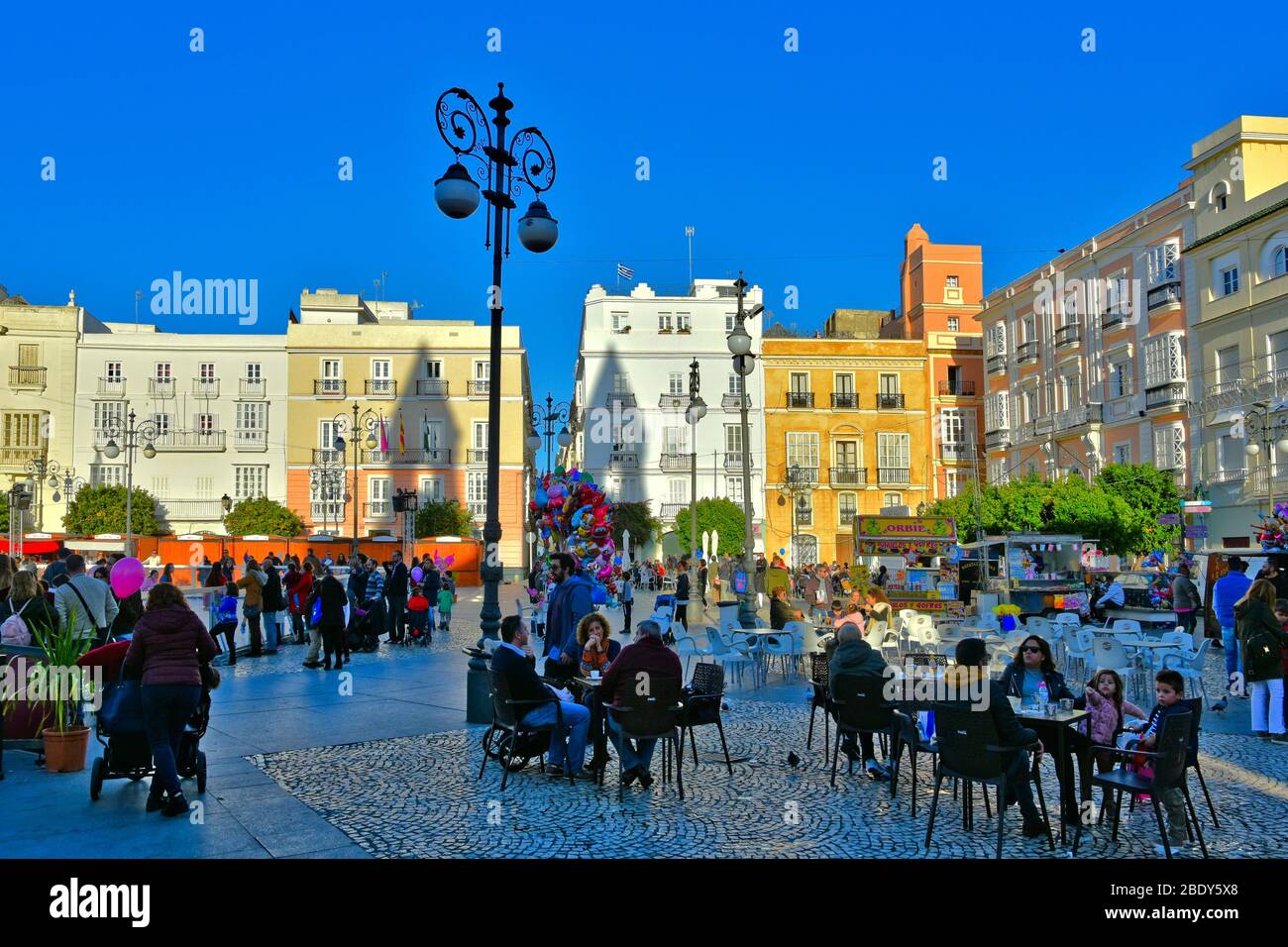 Panoramabild von Cadiz, Stadt von Spanien Stockfoto