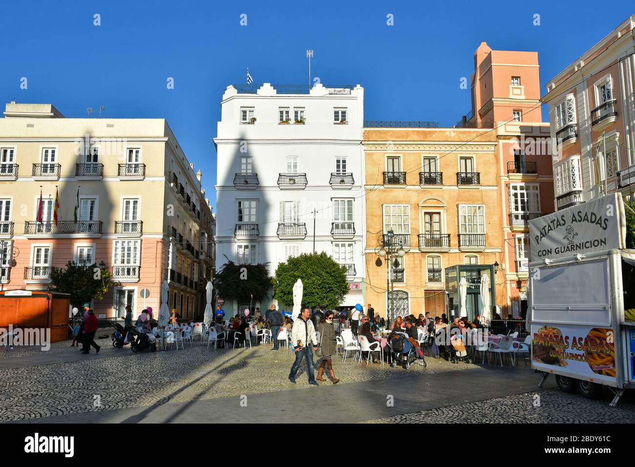 Panoramabild von Cadiz, Stadt von Spanien Stockfoto